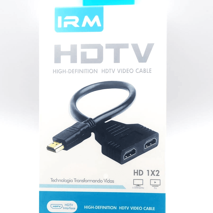 Cable Divisor HDMI - HDTV 1x2 |  IRM - Alta Definición para Doble Pantalla 4