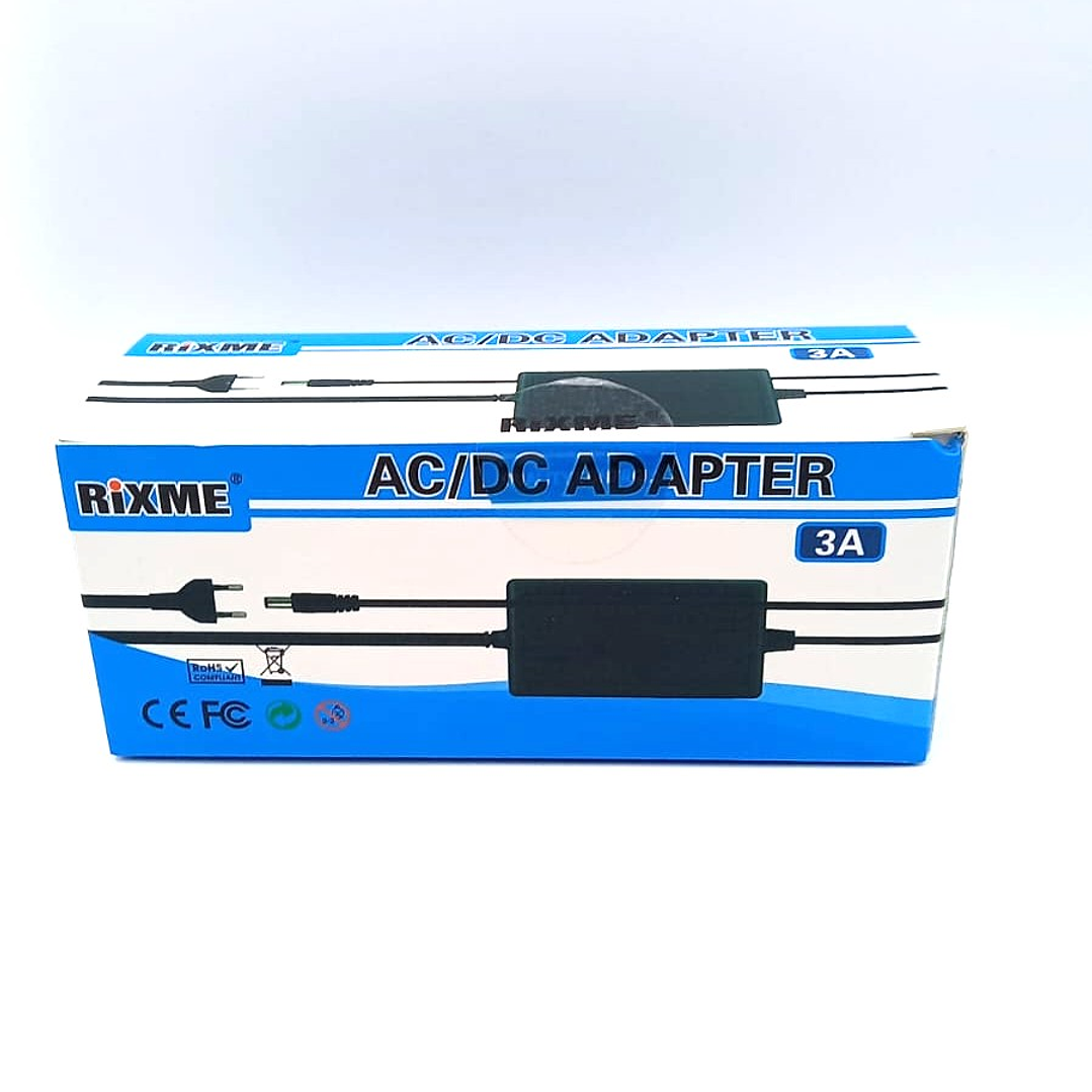 Adaptador de Corriente RIXME AC/DC 12V 3A  Fuente de Poder Universal para Dispositivos Electrónicos 4