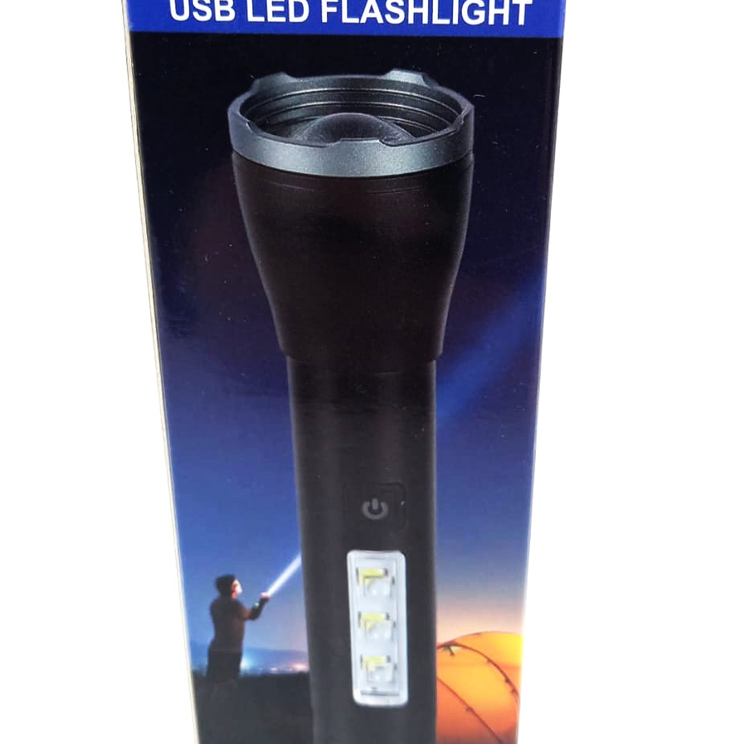 Linterna LED USB Recargable Multifunción  Compacta, Potente y Resistente al Agua 12