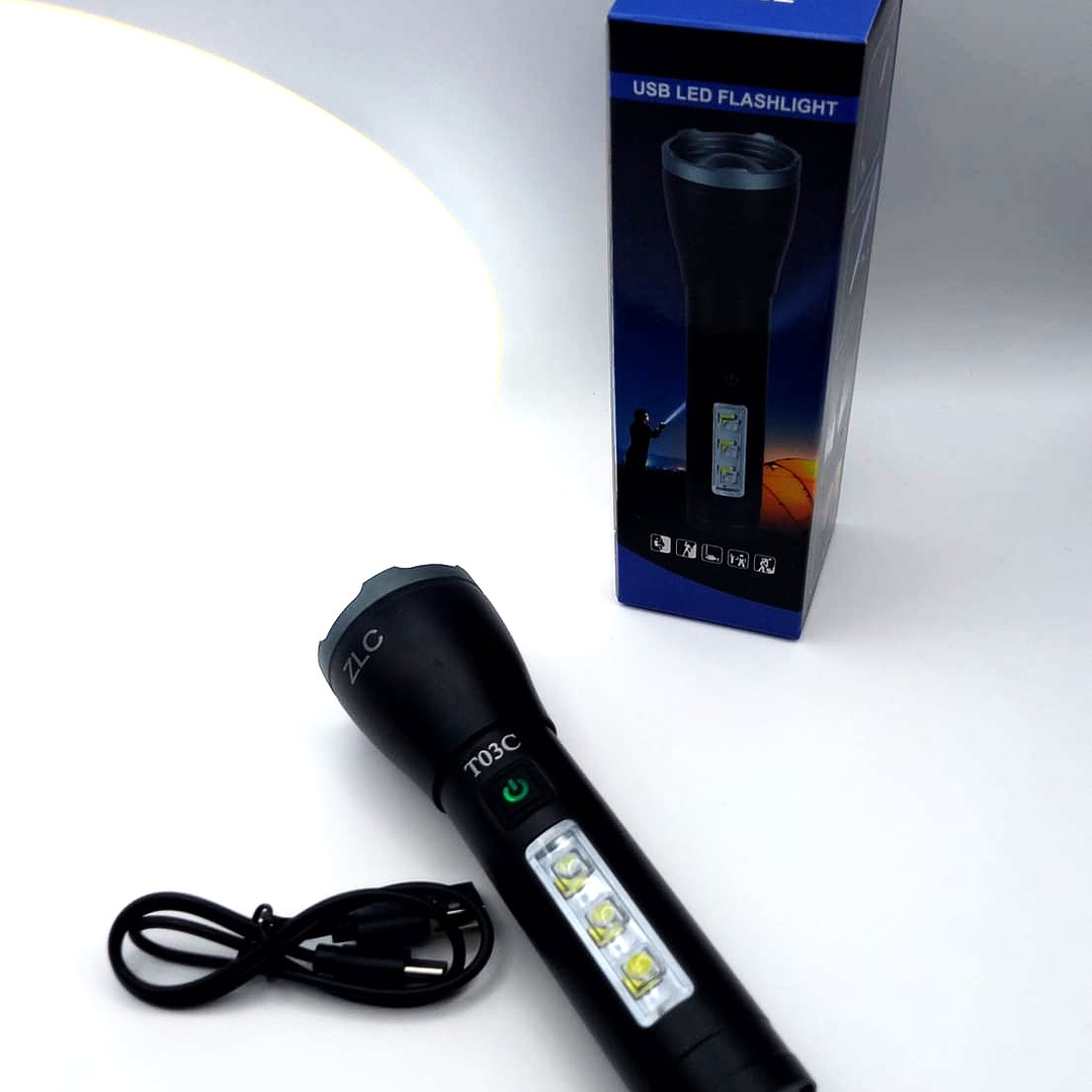 Linterna LED USB Recargable Multifunción  Compacta, Potente y Resistente al Agua 7
