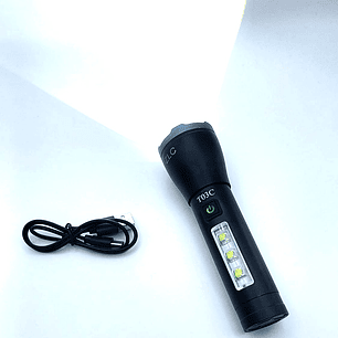 Linterna LED USB Recargable Multifunción  Compacta, Potente y Resistente al Agua