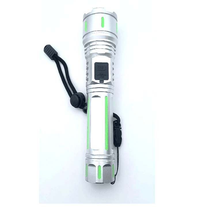 Linterna Recargable IRM-RM-1298L USB | Alta Potencia, Diseño Metálico y Larga Duración 1