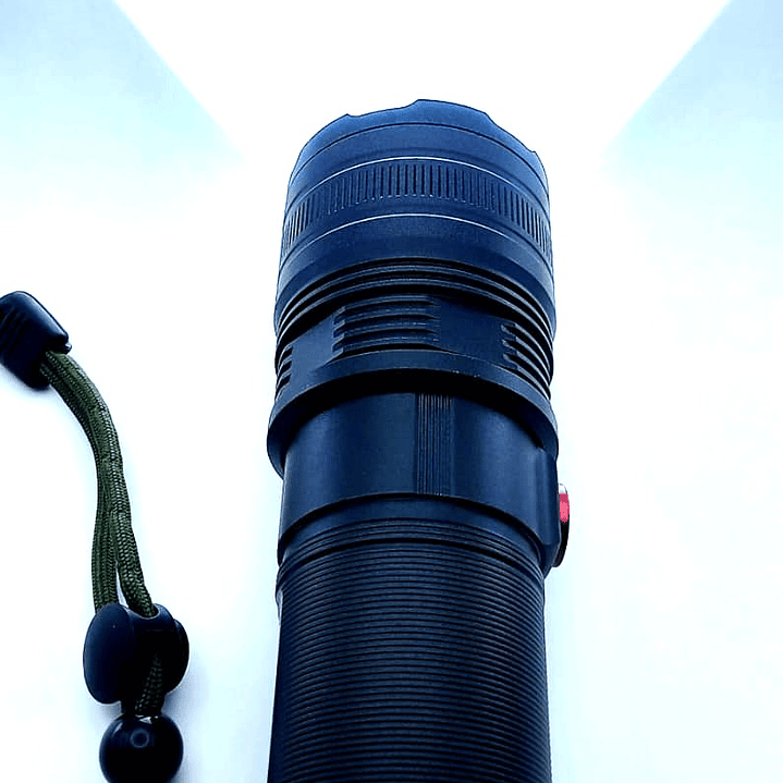 Linterna Recargable D-240215 USB  Aleación de Aluminio, Zoom y Power Bank 8