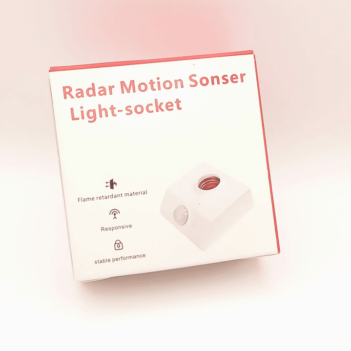 Portalámparas con Sensor de Movimiento Radar / Base para ampolleta E27 LED,  Encendido Automático y Material Ignífugo 6