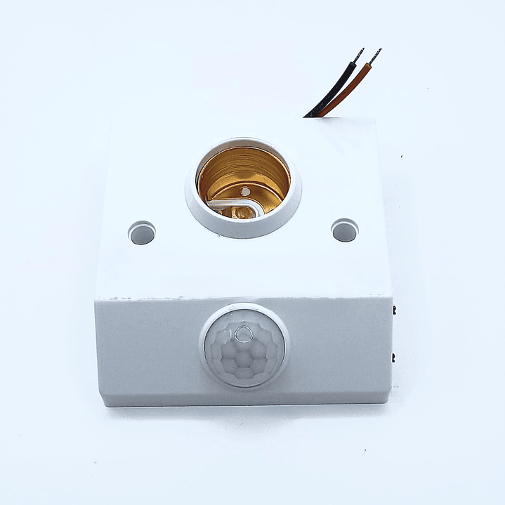 Portalámparas con Sensor de Movimiento Radar / Base para ampolleta E27 LED,  Encendido Automático y Material Ignífugo 2