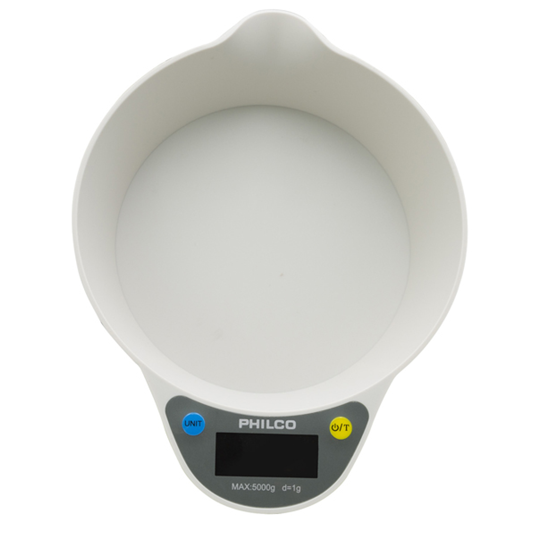 Balanza de Cocina Digital PHILCO KS767 | Precisión 1g |  Bowl Integrado y Apagado Automático 1