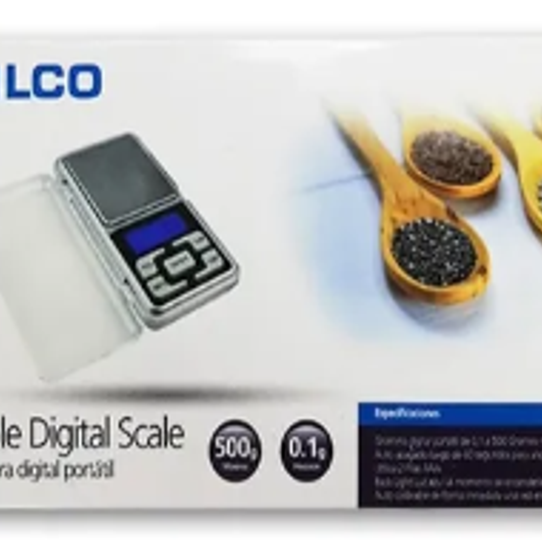 Balanza Digital de Bolsillo PHILCO 500g | Precisión 0.1g, | Pantalla LCD y Tapa Protectora 5