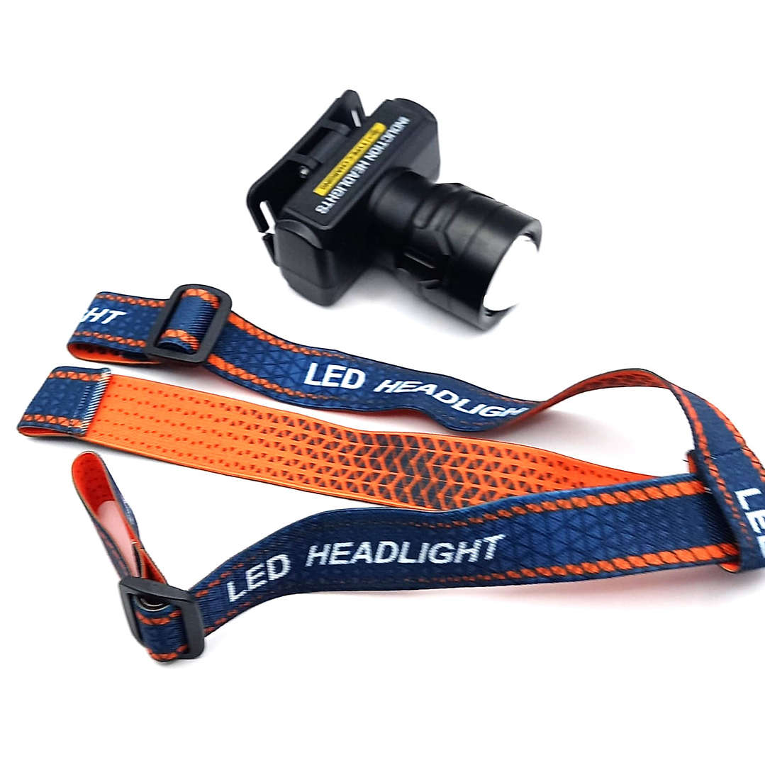 Linterna Frontal LED con Sensor de Inducción  |  Recargable Tipo-C, Zoom y Alta Potencia 2