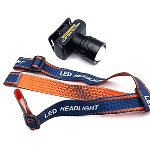 Linterna Frontal LED con Sensor de Inducción  |  Recargable Tipo-C, Zoom y Alta Potencia