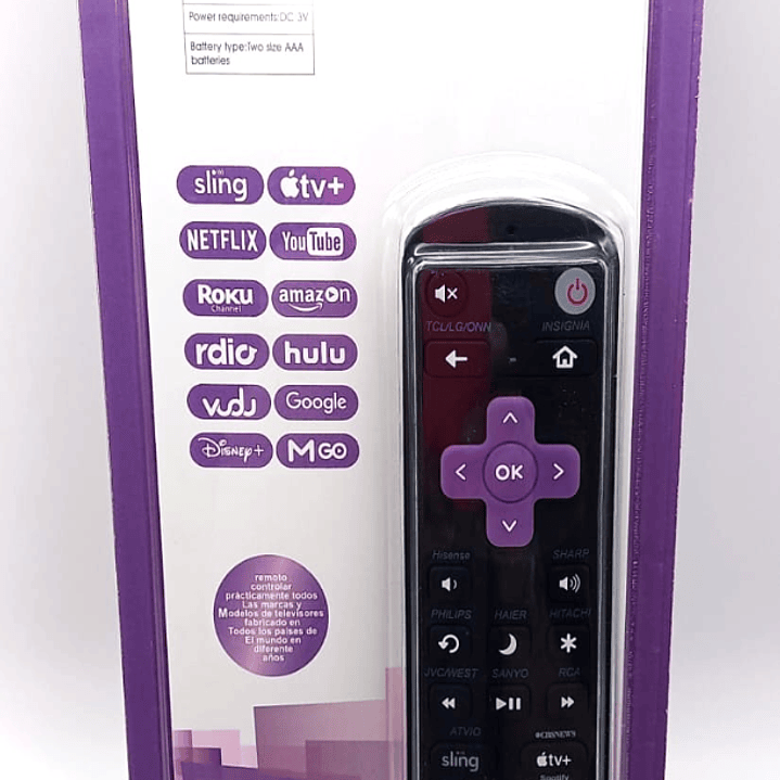 Control Remoto Universal Roku IRM-11543 | Compatible con TV y Streaming, Botones Directos 3