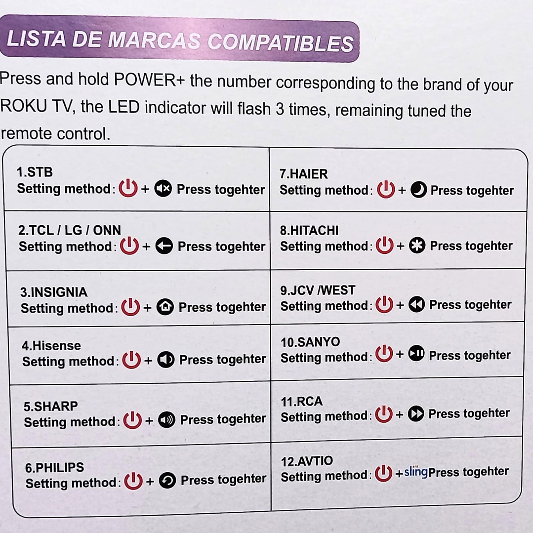 Control Remoto Universal Roku IRM-11543 | Compatible con TV y Streaming, Botones Directos 5