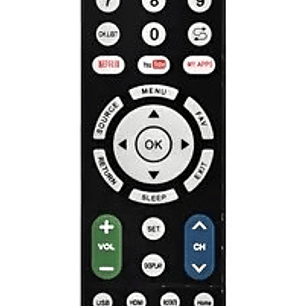 Control Remoto Universal IRM-06164  Compatible con diversos marcas de Smart TV, Netflix y YouTube