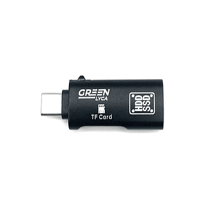 Adaptador USB 3.0 a Tipo-C OTG Green Lyca  |  Lector de Tarjeta TF para Smartphone, Tablet y Laptop