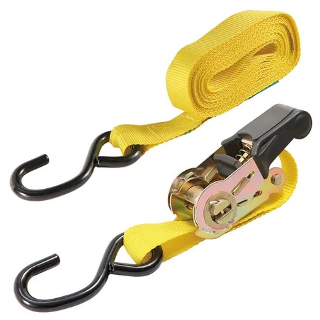 Tensores de Carga TASBEL 4.5M x 25MM  |  Set de 4 con Cinta Plana y Alta Resistencia 3