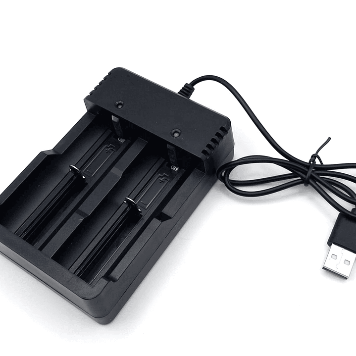 Cargador Universal Pilas 18650  | Litio 3.7V MS-5D82A  | 4 Slots USB 2A  | Cargador Rápido 2