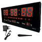 Reloj Digital de Pared LED  | Calendario, Temperatura, Alarma y Día en Español - Miniatura 2
