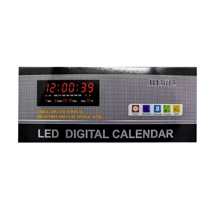 Reloj Digital de Pared LED  | Calendario, Temperatura, Alarma y Día en Español 6