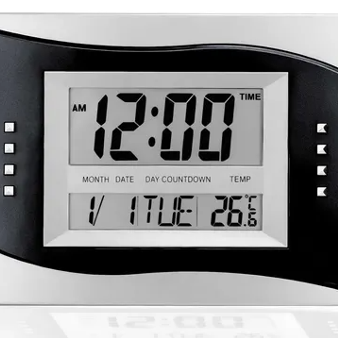 Reloj Digital de Escritorio LED  | Calendario, Temperatura, Alarma y Cuenta Regresiva 2