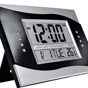 Reloj Digital de Escritorio LED  | Calendario, Temperatura, Alarma y Cuenta Regresiva