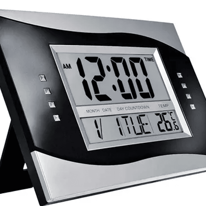 Reloj Digital de Escritorio LED  | Calendario, Temperatura, Alarma y Cuenta Regresiva 1
