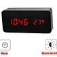 Reloj Digital LED con Control de Voz  Alarma, Calendario y Temperatura - Miniatura 4