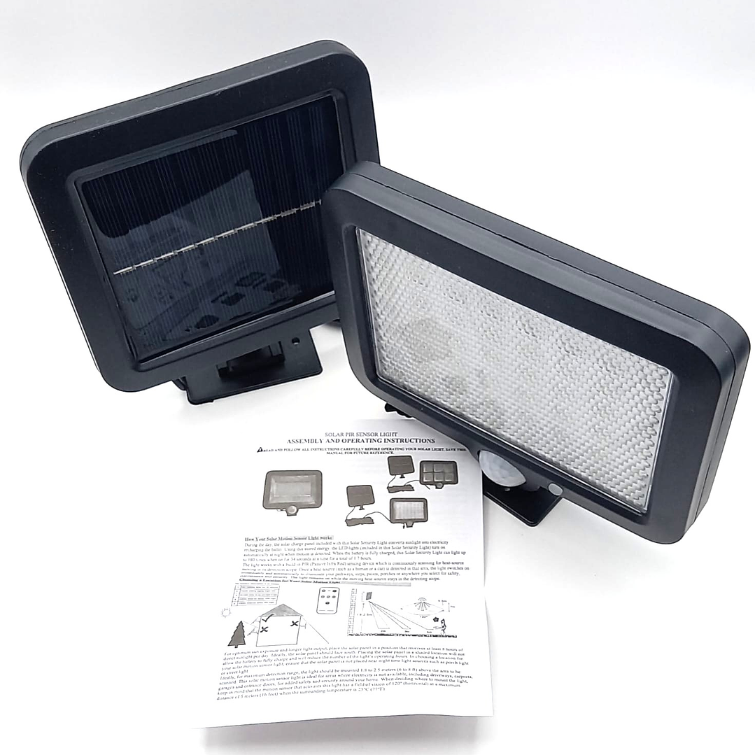 Lámpara Solar LED Exterior SL-F56  | Sensor de Movimiento y Energía Autónoma 9