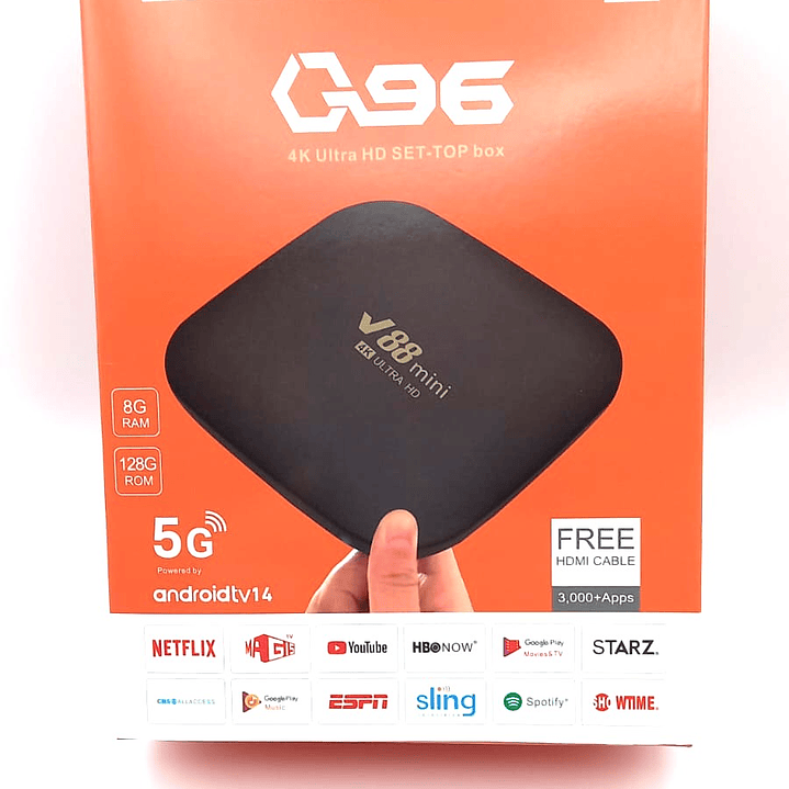 Android TV Box X96 X1  4K Ultra HD, WiFi, Control Remoto y Apps Streaming 9