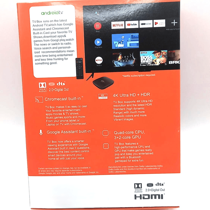 Android TV Box X96 X1  4K Ultra HD, WiFi, Control Remoto y Apps Streaming 7