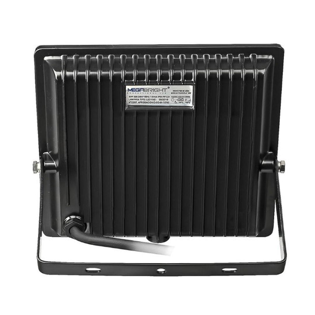 Proyector LED Exterior MEGABRIGHT 30W  | Luz Fría, Ahorro Energético y Alto Brillo 4