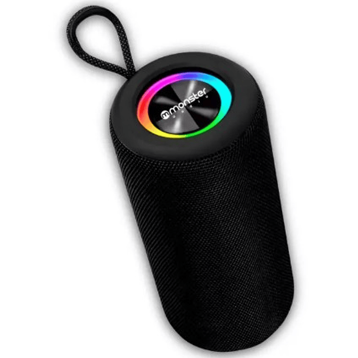 Parlante Bluetooth Monster P468N  Portátil, TWS, Luz LED RGB y Sonido Envolvente 1