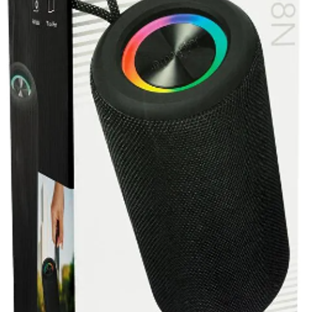 Parlante Bluetooth Monster P468N  Portátil, TWS, Luz LED RGB y Sonido Envolvente 10