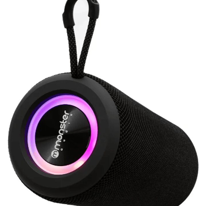 Parlante Bluetooth Monster P468N  Portátil, TWS, Luz LED RGB y Sonido Envolvente 4