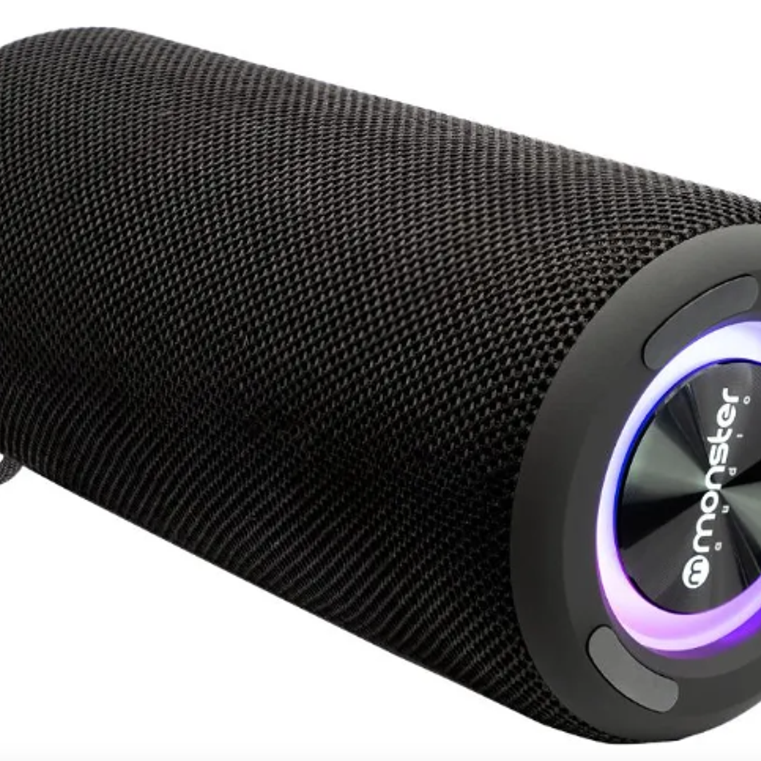 Parlante Bluetooth Monster P468N  Portátil, TWS, Luz LED RGB y Sonido Envolvente 8