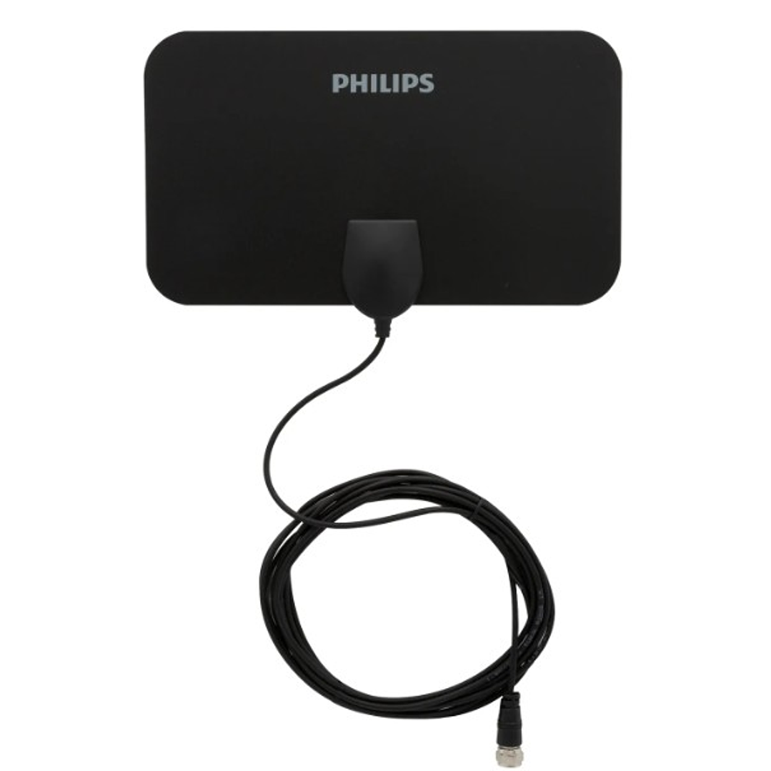 Antena Digital Interna PHILLIPS SDV5335  | HDTV, 4K, Fácil Instalación y Ahorro 1