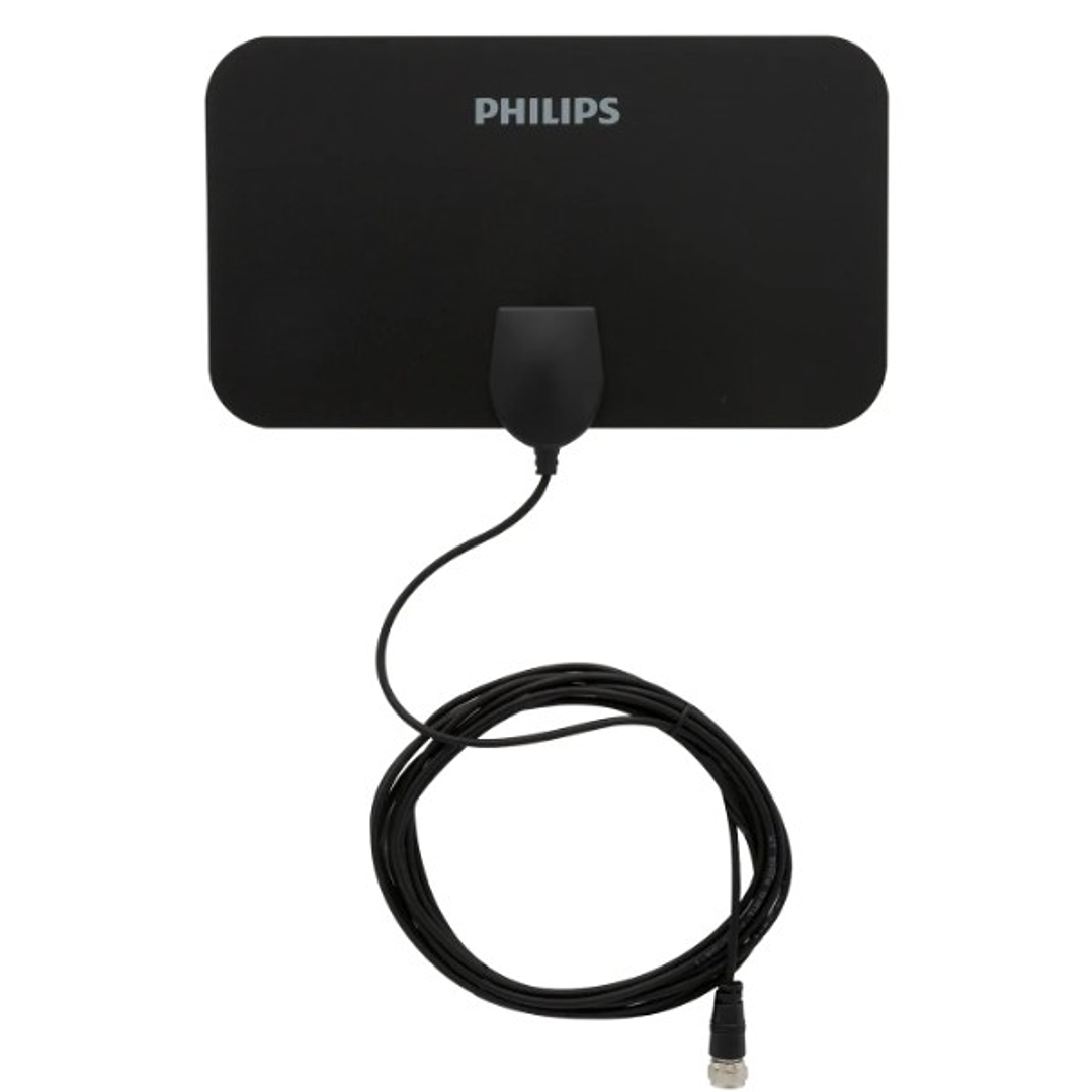 Antena Digital Interna PHILLIPS SDV5335  | HDTV, 4K, Fácil Instalación y Ahorro 4