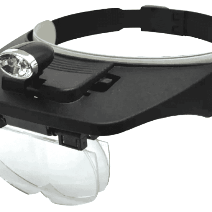 Lupa de Cabeza con Luz LED y 4 Lentes Intercambiables – Precisión Profesional 2