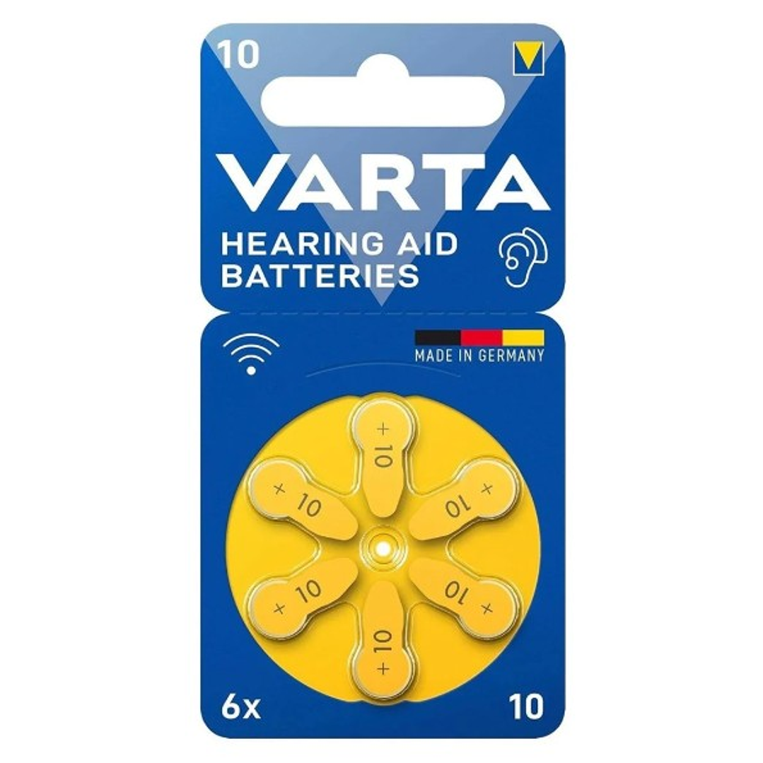 Pilas para Audífonos VARTA 10 | Precisión Alemana | Pack 6 Unidades 1