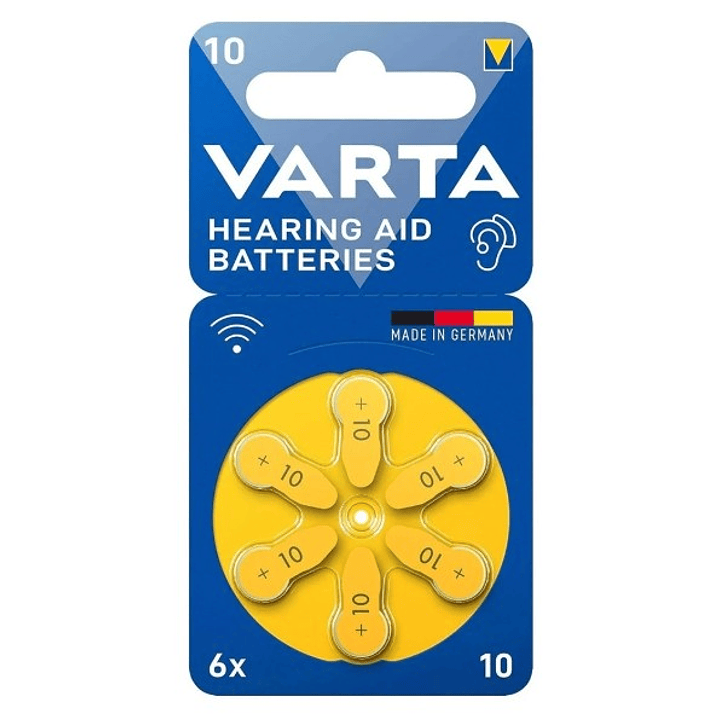 Pilas para Audífonos VARTA 10 | Precisión Alemana | Pack 6 Unidades 1