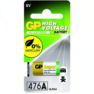 Pila GP Super Alkalina 476A / 4LR44 6V | Alta Potencia y Libre de Mercurio