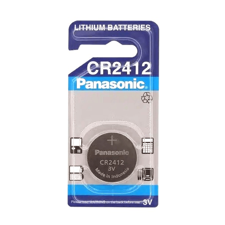Pila Panasonic CR2412 Lithium 3V | Precisión Compacta para Dispositivos Electrónicos 1