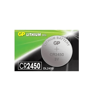 Pila GP Lithium CR2450 3V | Alta Duración para Dispositivos Electrónicos