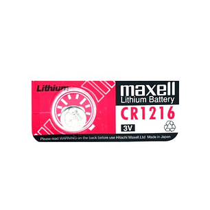 Pila Maxell CR1216 Lithium 3V | Precisión Japonesa para Dispositivos Compactos