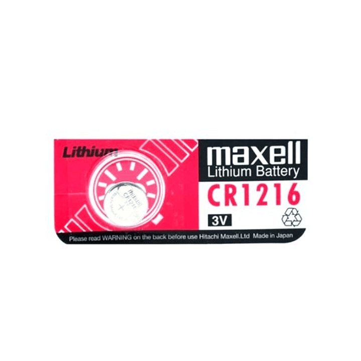 Pila Maxell CR1216 Lithium 3V | Precisión Japonesa para Dispositivos Compactos 1