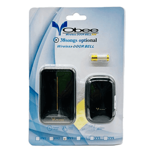 Timbre Inalámbrico Vobee | 38 Sonidos + Pila Incluida | Fácil Instalación