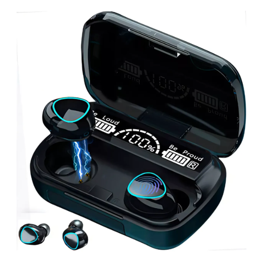 Audífonos Inalámbricos M10 | Bluetooth 5.1 + Pantalla Digital | Sonido Potente y Diseño Futurista 2