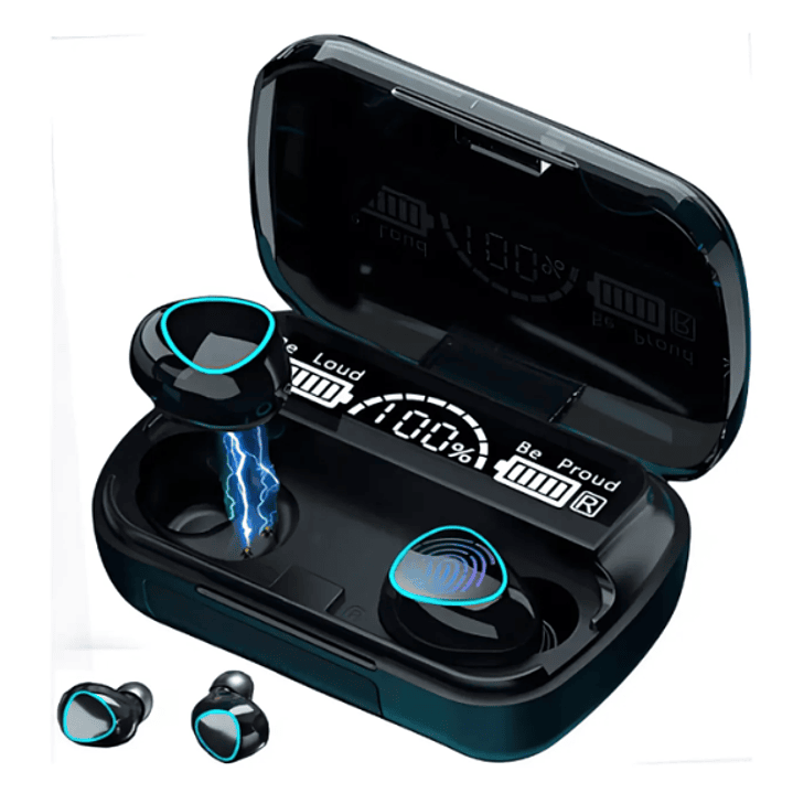 Audífonos Inalámbricos M10 | Bluetooth 5.1 + Pantalla Digital | Sonido Potente y Diseño Futurista 2