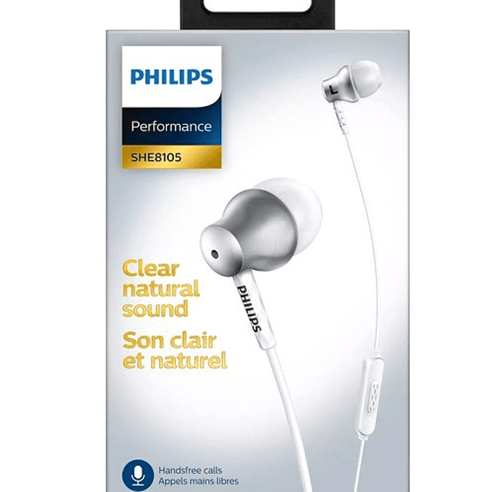 Audífonos In-Ear PHILIPS SHE8105 | Micrófono + Sonido Natural | Diseño Cómodo 3