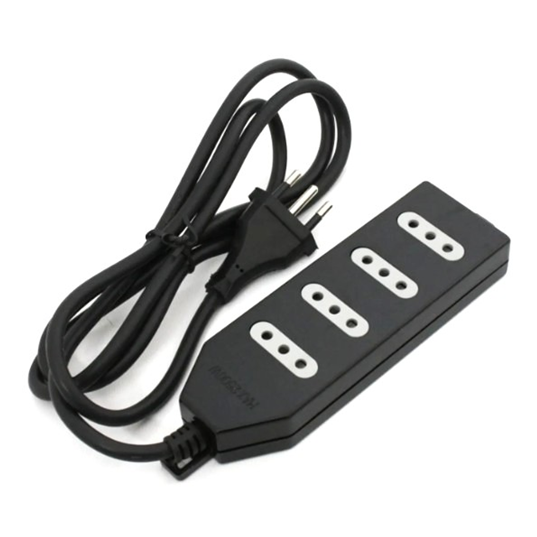 Alargador Macrotel 4 Tomas | Cable 1.5m + Protección Infantil 1