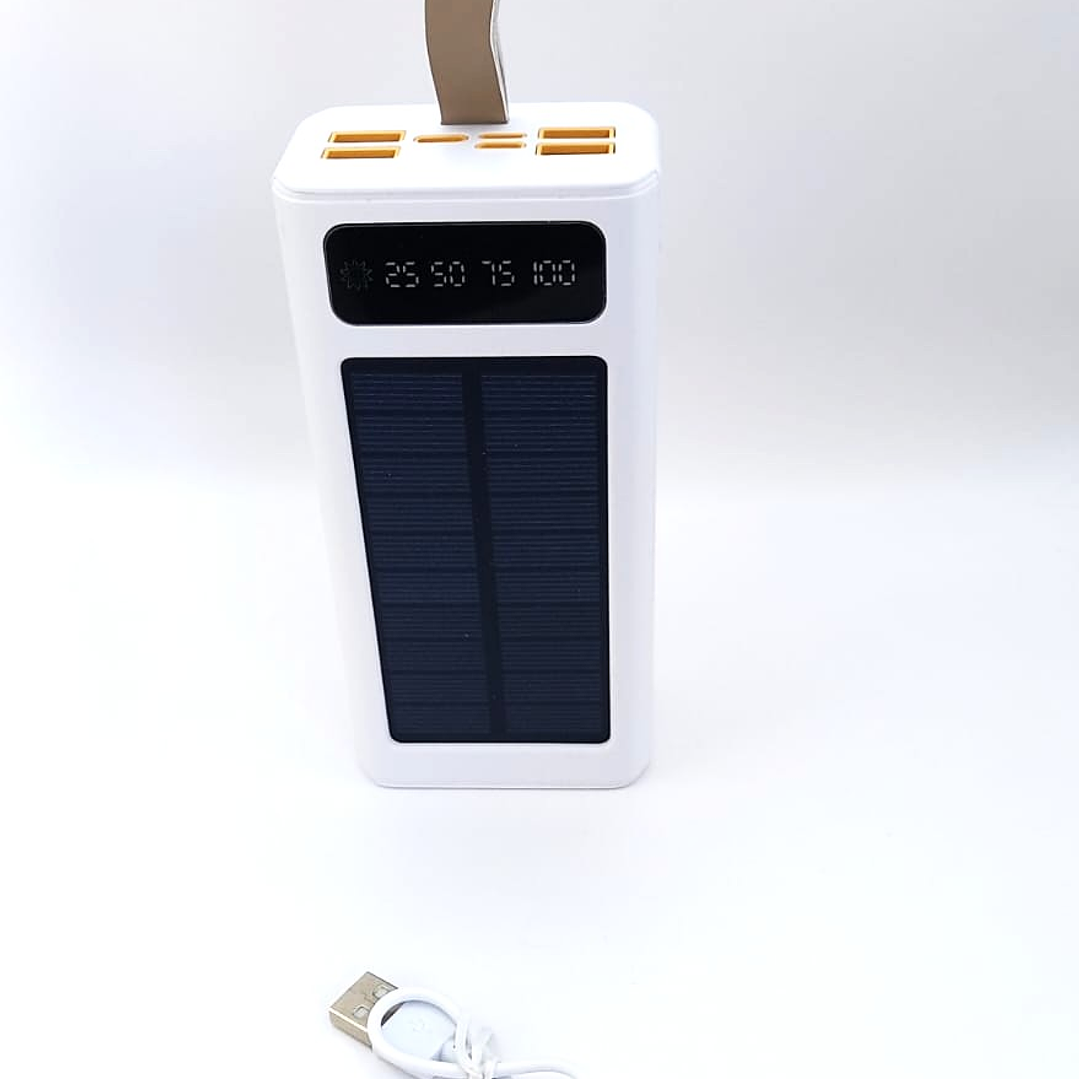 Power Bank Solar 20000mAh | USB + Pantalla LED + Carga Solar 2