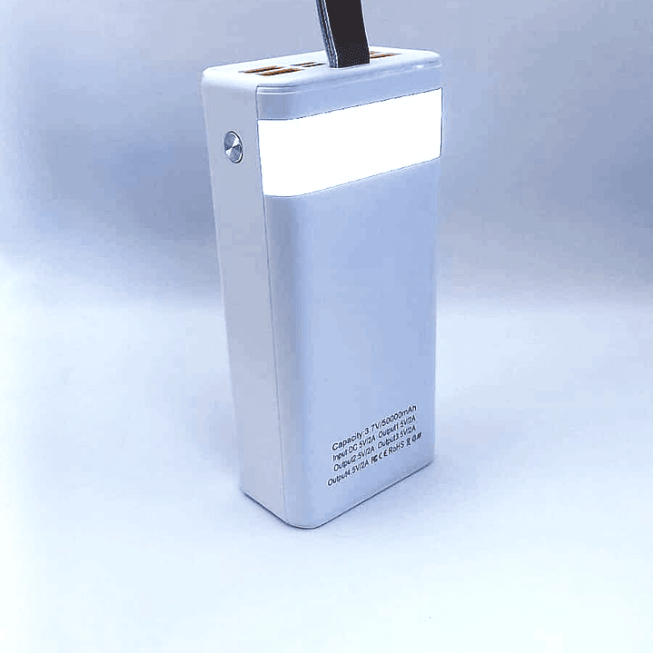 Power Bank Solar 20000mAh | USB + Pantalla LED + Carga Solar 8